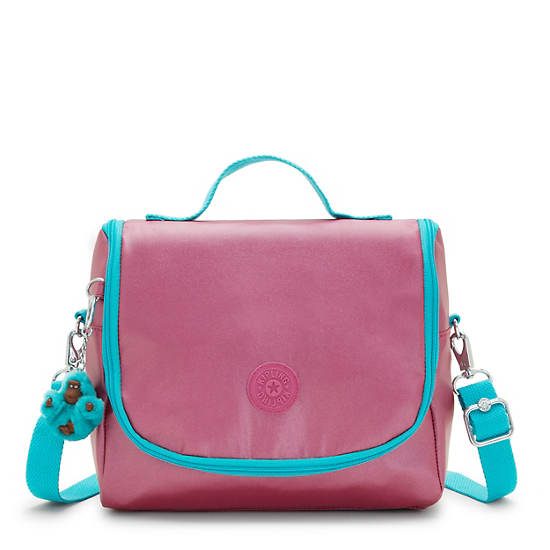 Kipling New Kichirou Metallic Lunch Bag Çanta Pembe Bej Rengi | TR 1059TC